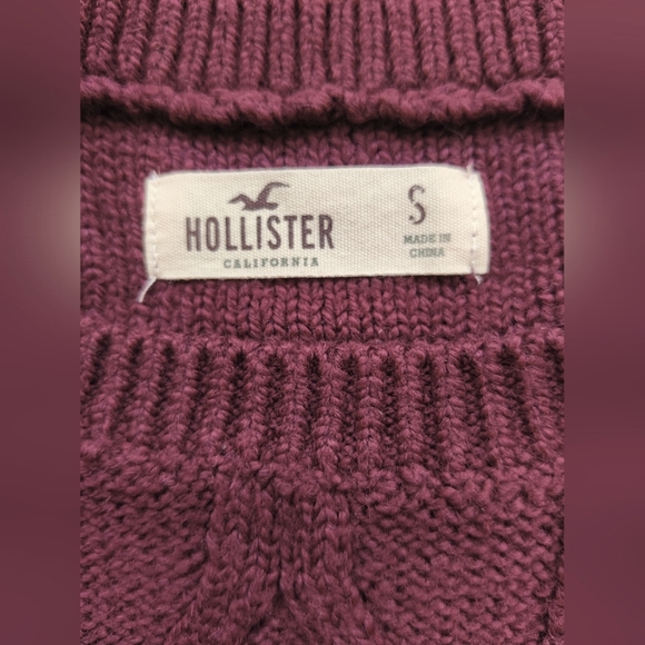 Burgundy Knit Sweater Mini Dress - Picture 3 of 10